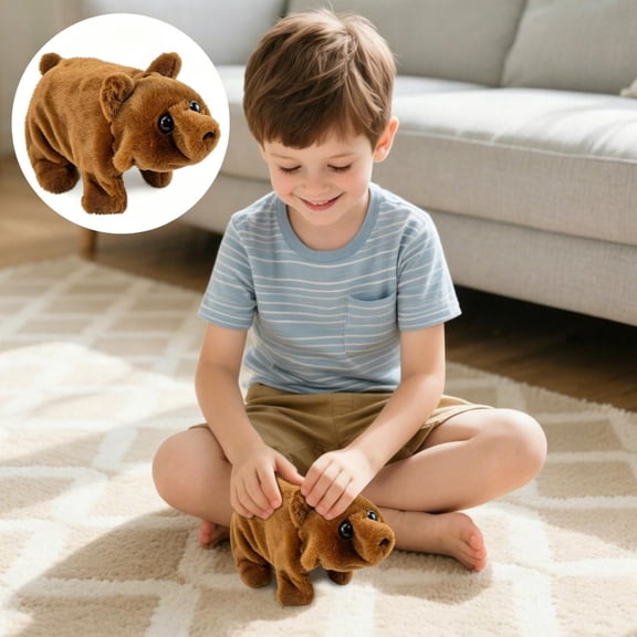 Interactive Toy with Realistic Motion and Sound for Kids and Toddlers – Bear Dog Creation Craftsmanship for Indoor Adventures