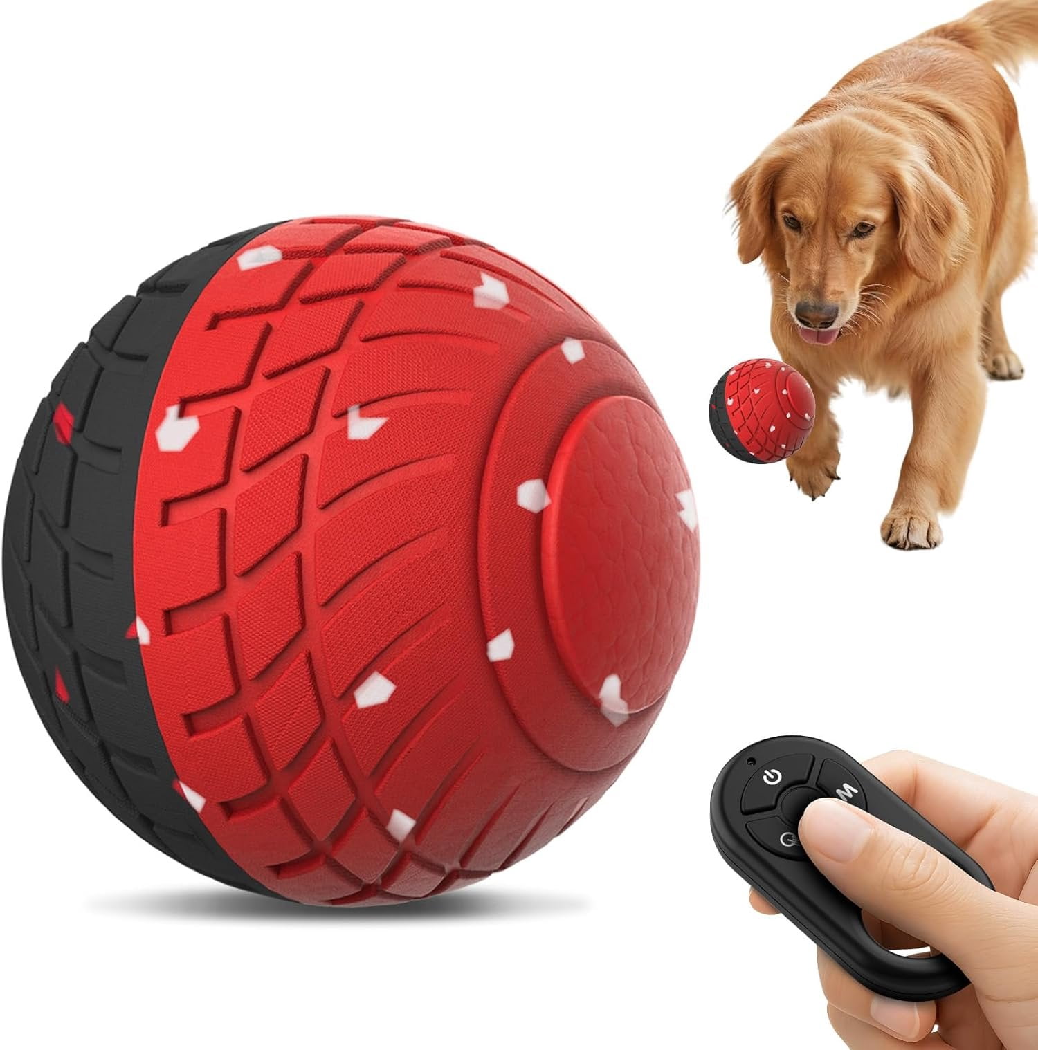 Interactive Toys for Large Dogs, Moving Ball with Remote Control ...
