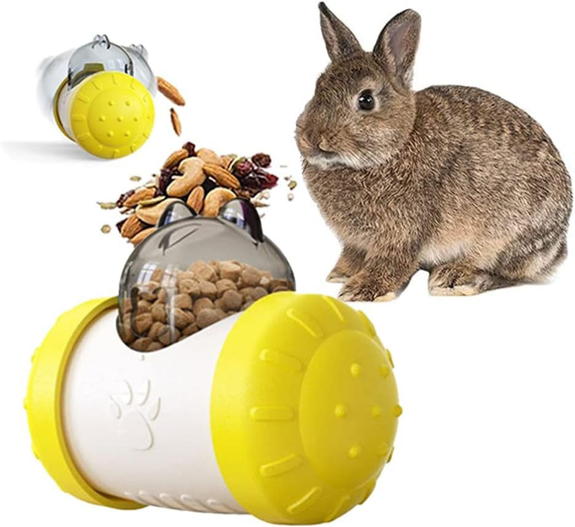 Interactive Treat Ball for Rabbits, Roll and Push, Use with Diced ...