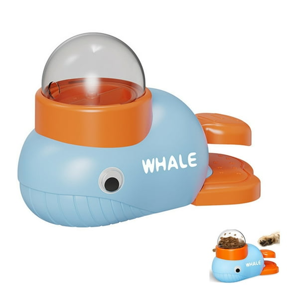 Interactive Treat Dispenser Dog Tools, Pet Food Puzzle Slow Feeder (Blue)