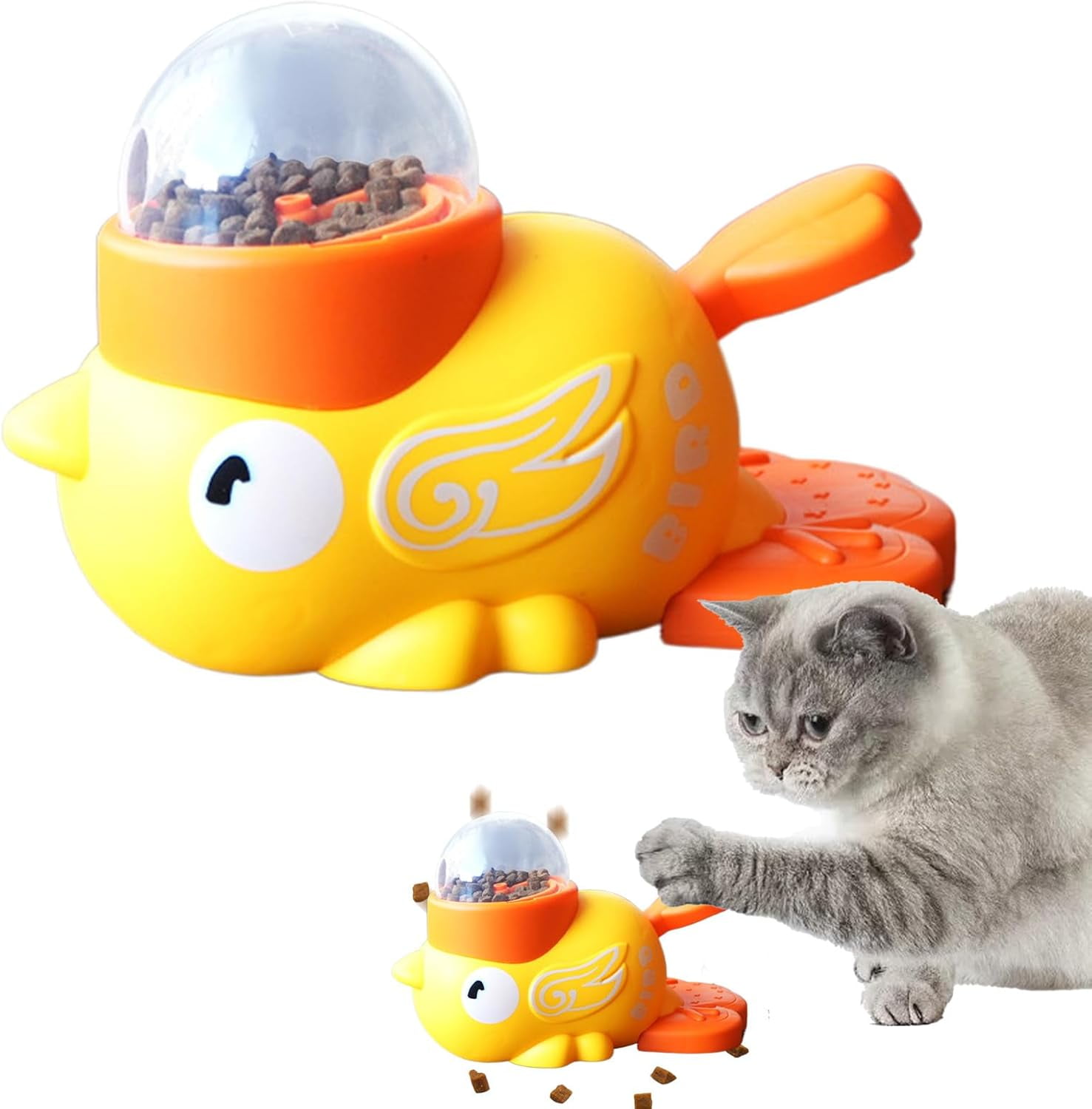 Interactive Treat Dispenser Toy,Dog Puzzle Toy, Duck Design Treat Dispenser Feeder for Mental Stimulation and Slow Eating in Indoor and Outdoor Play