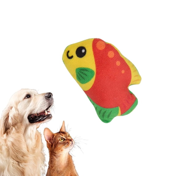 Tropical Fish Interactive Pet Chew Toy Soothing Supply for Dogs and Cats