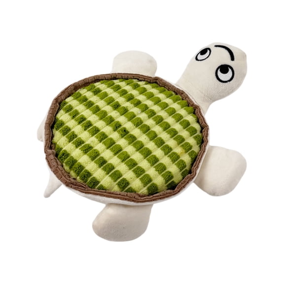 Interactive Turtle Pet Toy with Loud Squeaker and Crinkle Sound for Enrichment