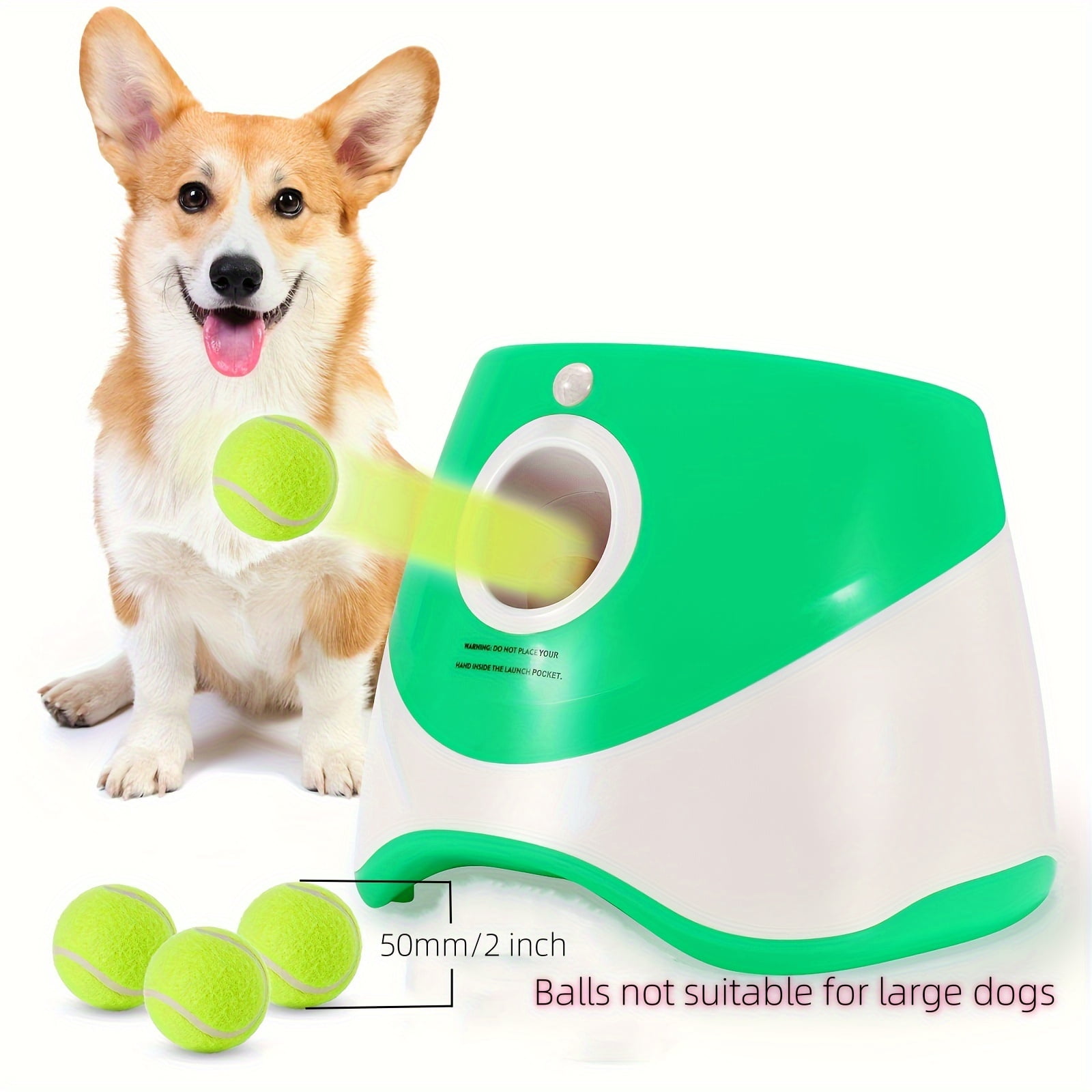 Interactive USB Rechargeable Dog Ball Launcher Engaging Outdoor Fetch