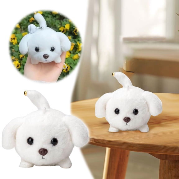Interactive Wagging Tail Puppy Toy With Gentle Soothing Sounds For Kids Baby Comfort And Emotional Companion Friend