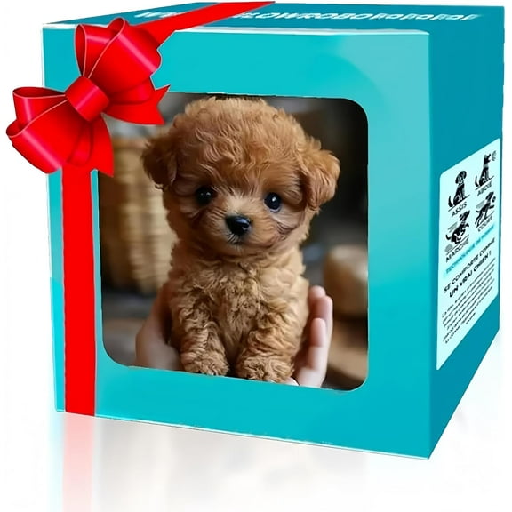 Interactive Walking Dog Toy for Kids with Barking Sounds, Electronic Plush Pet 6.5"