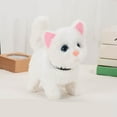 thumbnail image 1 of Interactive Walking Electronic Cat Plush Toy with Sound and Tail Movement, Realistic Animated Pet Companion for 3-4 Years, Battery Operated Stuffed Animal, 1 of 5