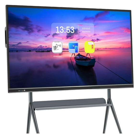 Interactive Whiteboard, 4K Uhd Smart Board for Classroom, 75''Digital Electronic Whiteboard and Smartboard for Presentation and Education