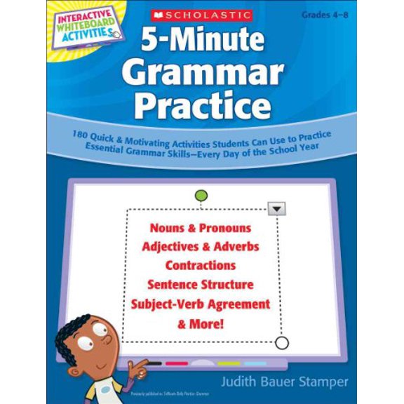 Pre-Owned 5-Minute Grammar Practice: 180 Quick & Motivating Activities Students Can Use to Practice Essential Grammar Skills--Every Day of the School Year, Grades 4-8 (Interactive Paperback