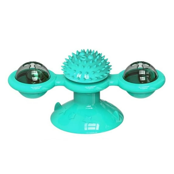 Interactive Windmill Cat Toy With Catnip Fun Cat Toys For Indoor Cats Toys With LED Light Ball Cat Exercise Toys Kick Ball Catnip Toy