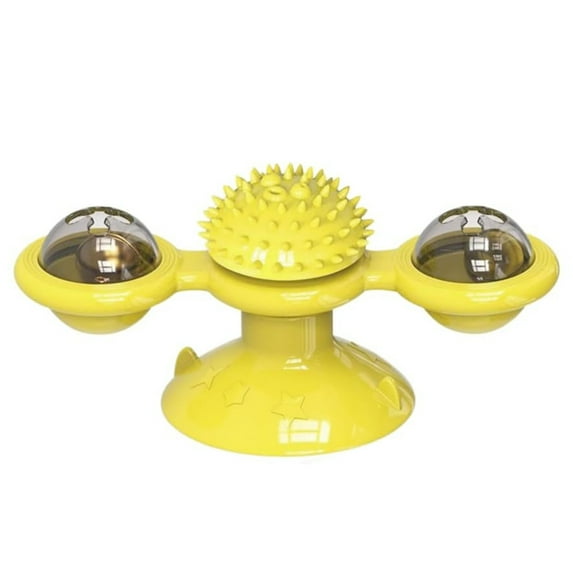 Interactive Windmill Cat Toy With Catnip Fun Cat Toys For Indoor Cats Toys With LED Light Ball Cat Exercise Toys Kick Ball Catnip Toy