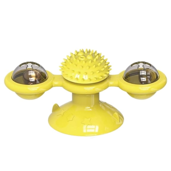 Interactive Windmill Cat Toy With Catnip Fun Cat Toys For Indoor Cats Toys With LED Light Ball Cat Exercise Toys Kick Ball Catnip Toy
