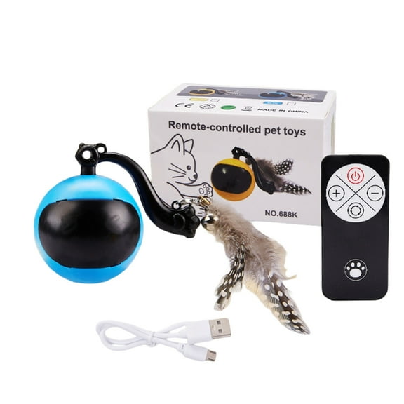 Interactive Wireless Remote Control Cat Toy for Indoor Cats Voice with Light-Up Features Cat Exercise Toy for Mental Stimulation