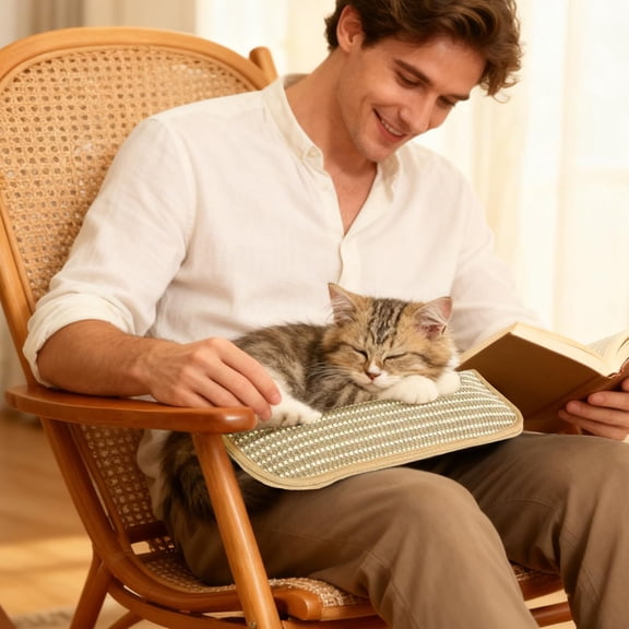 Interactive With Inside For Indoor Cats | Natural Sisal Scratching Pad For Scratching Chewing & Teething