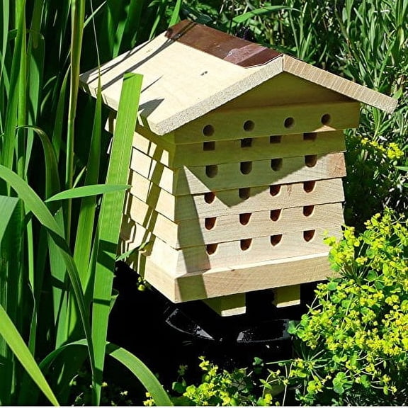 Interactive Wooden Bee House - Pollinator Bee Management System