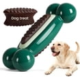 thumbnail image 1 of Interactive dog toy, designed for aggressive chewers: dog chew toy with built-in treats, durable dog treat toy, keeps them busy, nutritional bone for medium and large dogs, beef flavor, 1 of 4