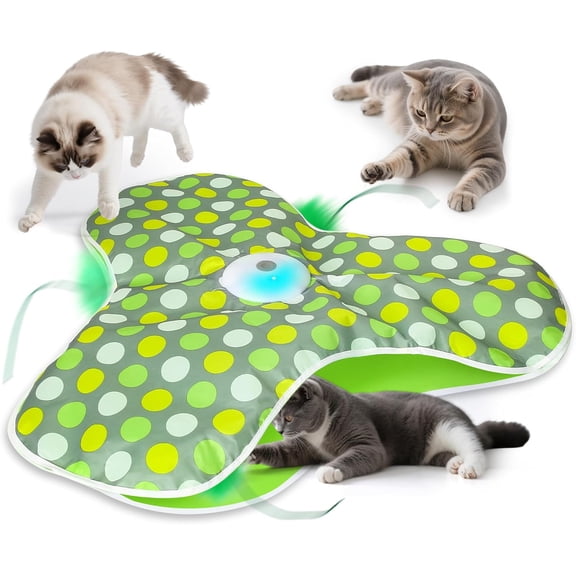 Interactive for Indoor Cats & Kittens - Automatic & Seek with Tail,Squeaky Sounds, Motion Activated, Boredom & Self Play Enrichment