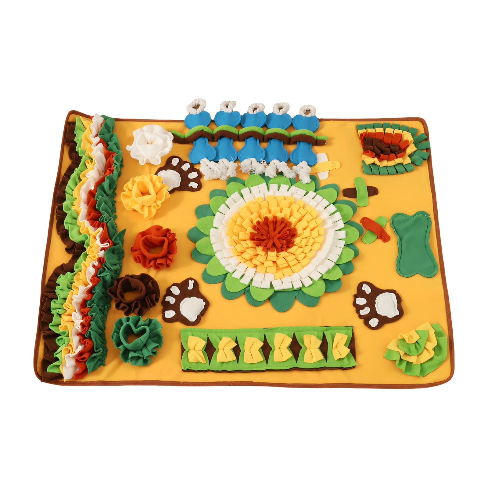 Interactively Dog Sniffing Mat for Slow Feed & Digestion Support Mental Stimulation & Puzzle Toy Nonslip Backing