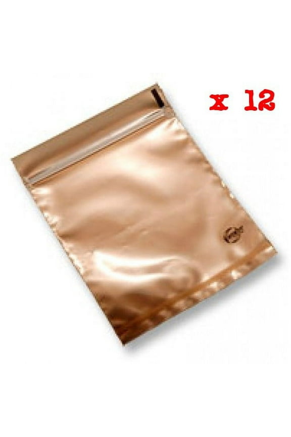 Corrosion Anti Tarnish Zip Lock Bags for Silver Jewelry with Built in Saturation Indicator (Pack of 12)