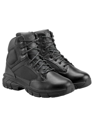 Kesitin Men Winter Warm Comfort Round Toe Tactical Boots Mens Walking  Breathable Work Booties Short Black 9