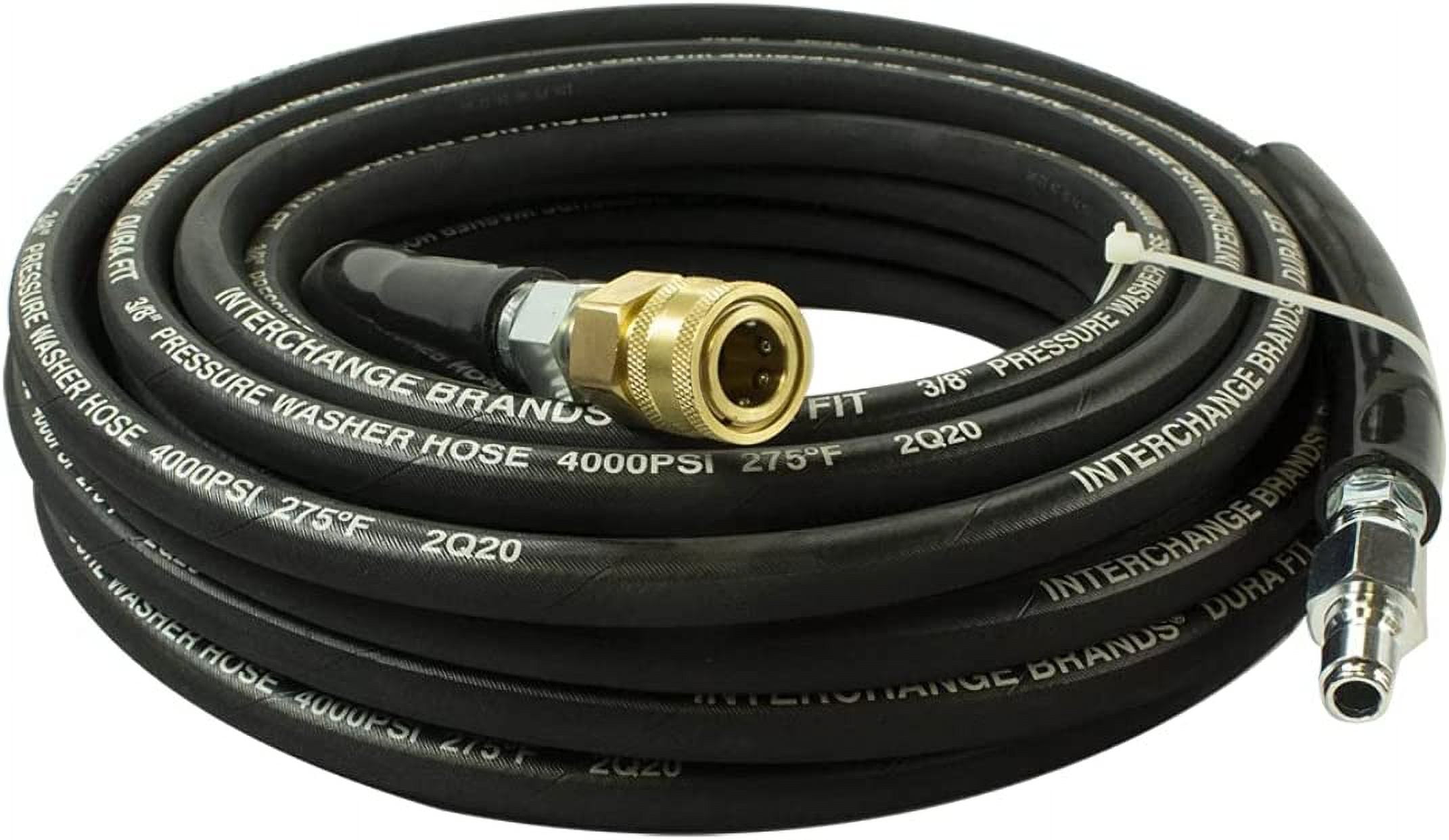 Interchange Brands 25813 QC 3/8 quot X 50ft Black Rubber 4000 PSI Steel Interchange Brands 25813 QC 3/8 quot X 50ft Black Rubber 4000 PSI Steel