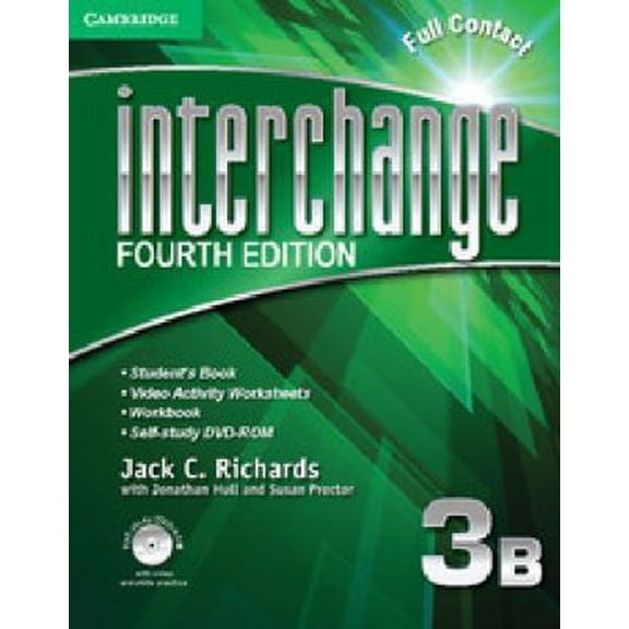 Pre-Owned Interchange Level 3 Full Contact B with Self-Study DVD-ROM [With DVD ROM] (Paperback) 1107636671 9781107636675