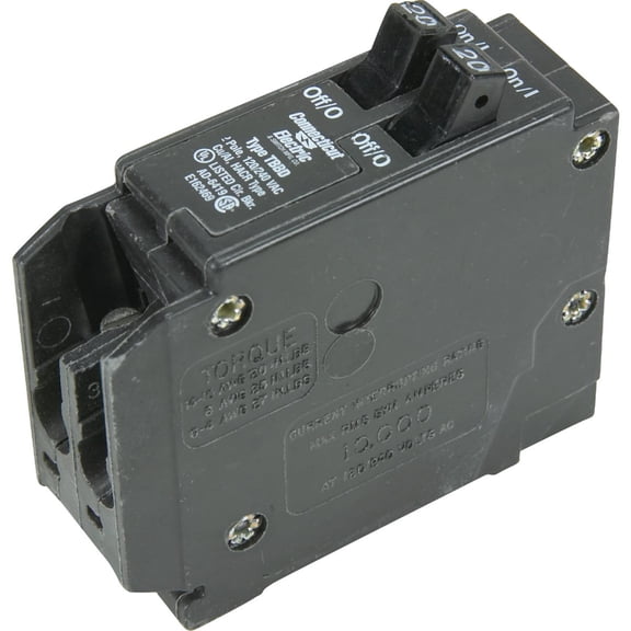 Connecticut Electric Interchangeable Tandem Single Pole Circuit Breaker VPK-ICBQ2020 - 20 Amps