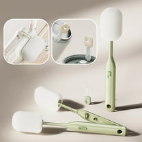 ​​Interchangeable Bottle Brush Cleaning Set - Sponge Silicone Scrubber for Insulated Cups Straws Deep Clean​(Green)