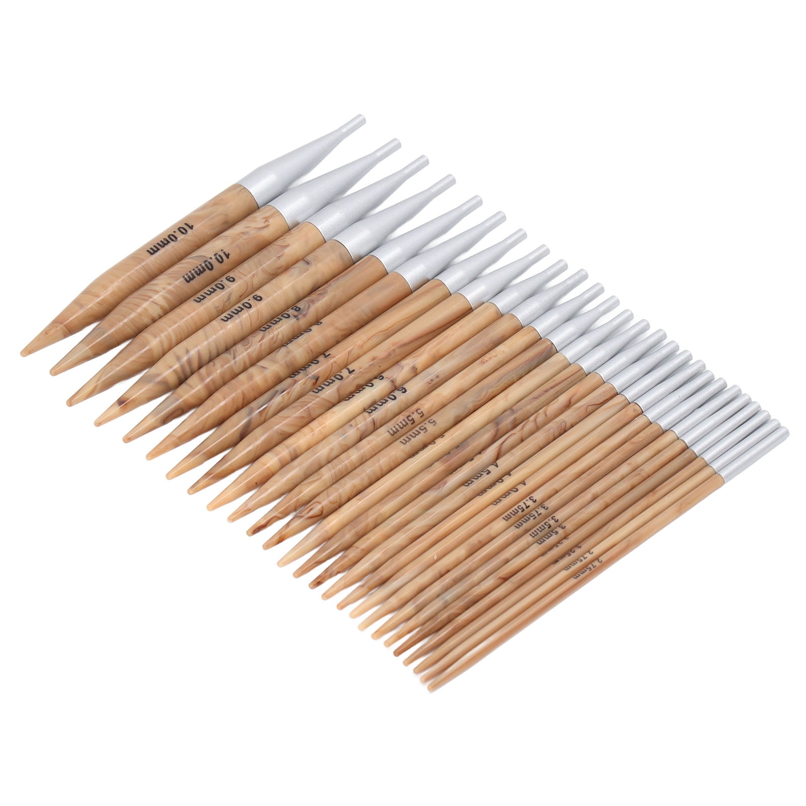 Interchangeable Circular Knitting Needle Set, Detachable Aluminum Alloy Circular Knitting Needle Set Glossy For Weaving