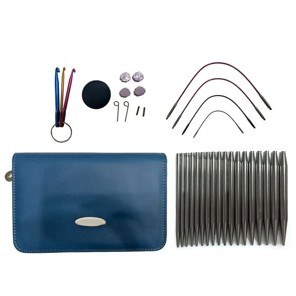 Interchangeable Circular Needle Set with Case and Accessories 2.2mm-4.5mm Metal Circular Knitting Needle Knitting Tool