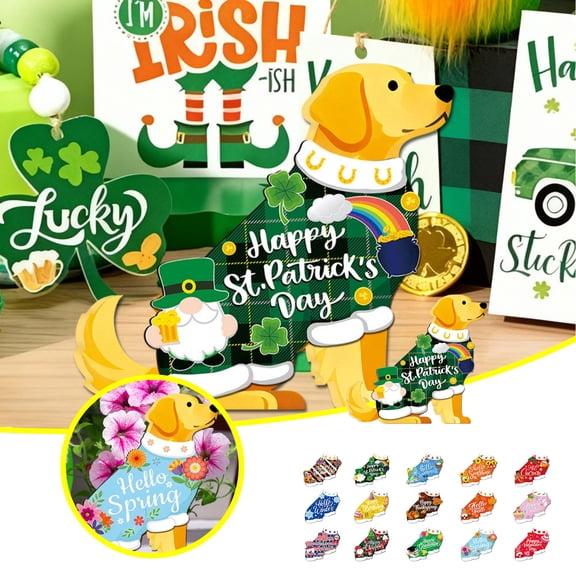 Interchangeable Desktop Ornament Holiday Party Home Snowflake Themed Stand Display