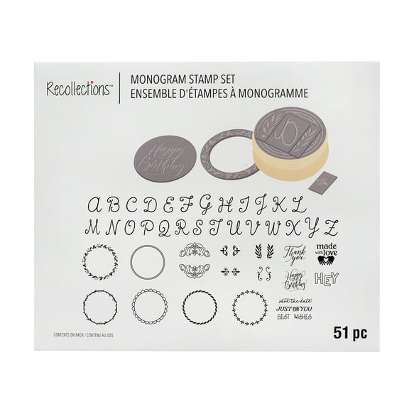 Interchangeable Monogram Stamp Kit by Recollections