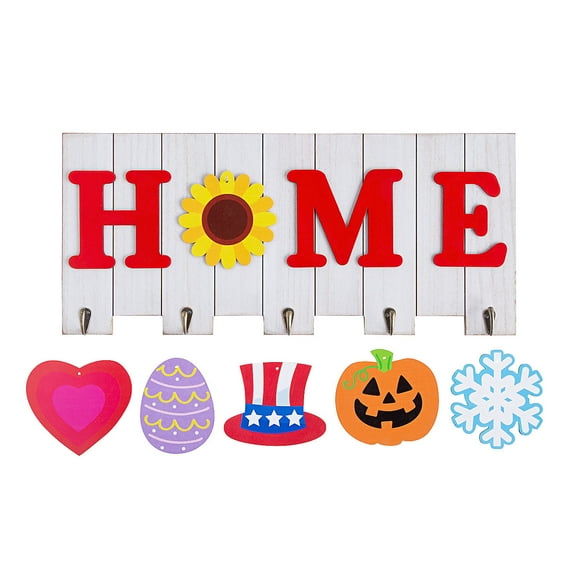 Interchangeable Seasonal Home Decoration Sign, Home Decor, Party Supplies, 7 Pieces