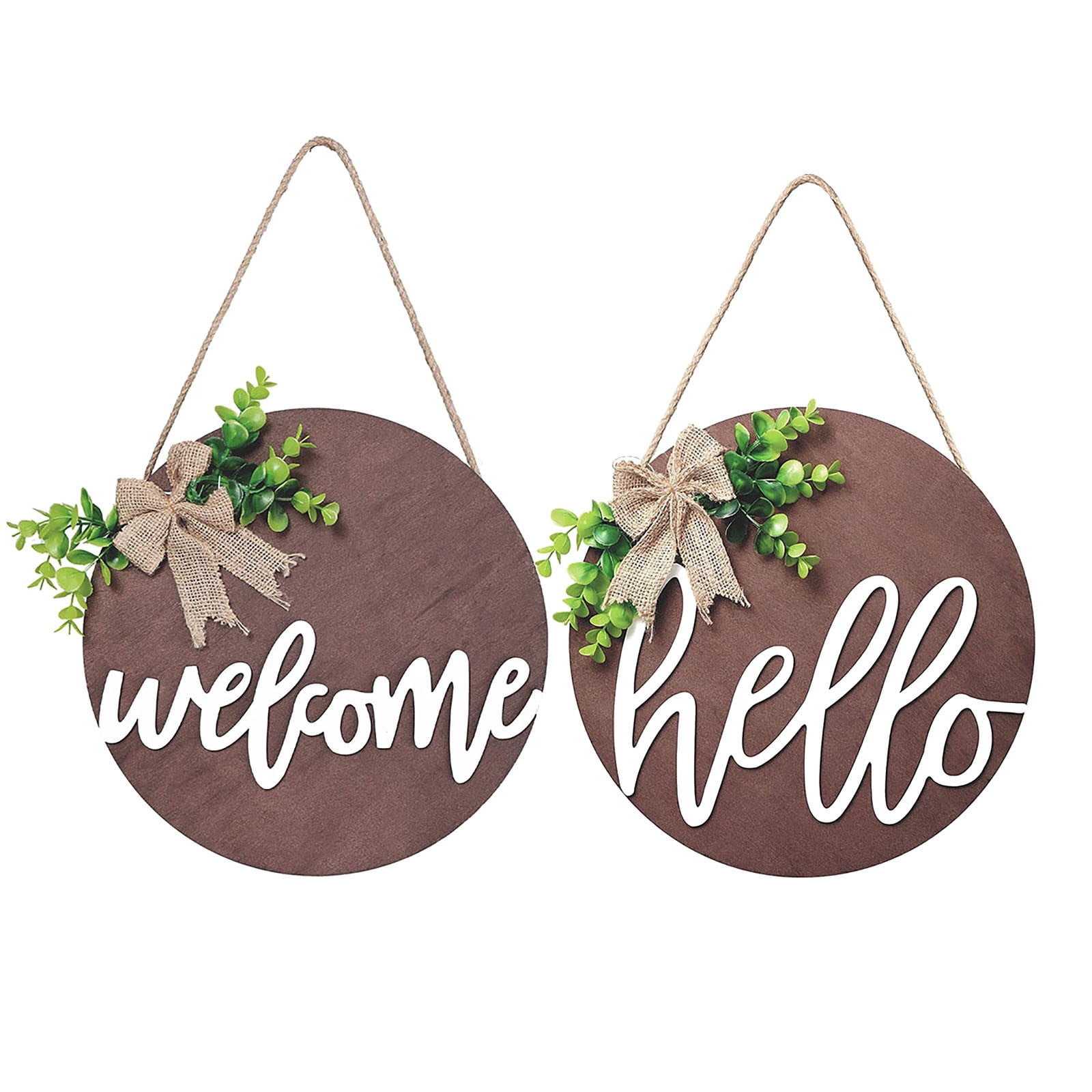 Interchangeable Seasonal Welcome Sign Front Door Decoration, Rustic ...