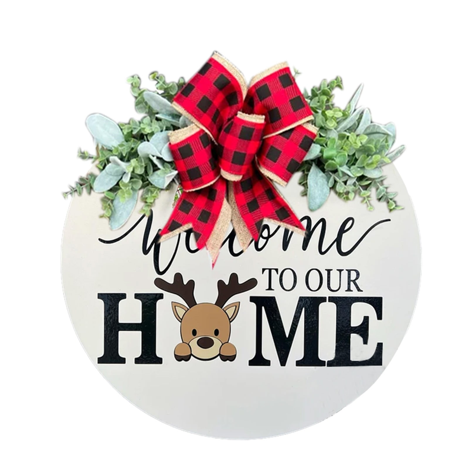 Interchangeable Seasonal Welcome Sign Front Door Decoration, Rustic ...