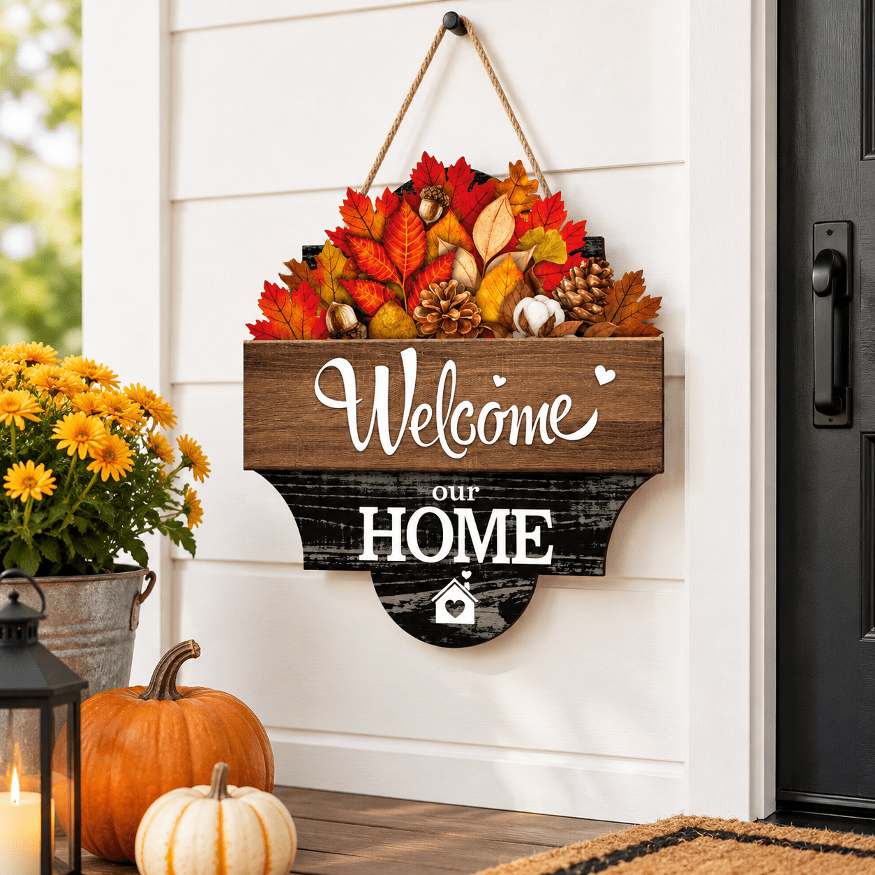 Interchangeable Welcome Sign Dark Color Home - Walmart.com