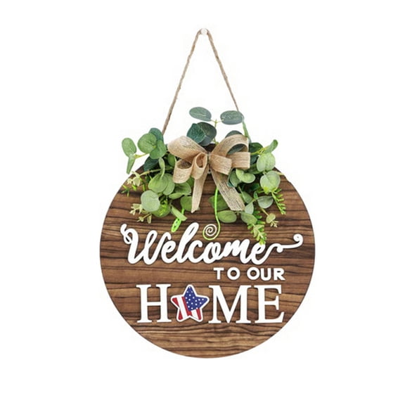 Interchangeable Welcome Sign for Front Door Decoration, Holiday-Specific Decor for All Occasions, Eye-Catching Seasonal Home Accent, Easy-to-Change