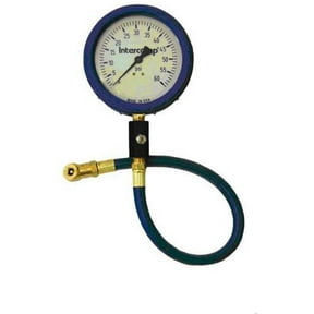 Intercomp 360060 Ultra Deluxe Air Pressure Gauge - Glow-In-The-Dark - 4 in. Face - 0-60 PSI