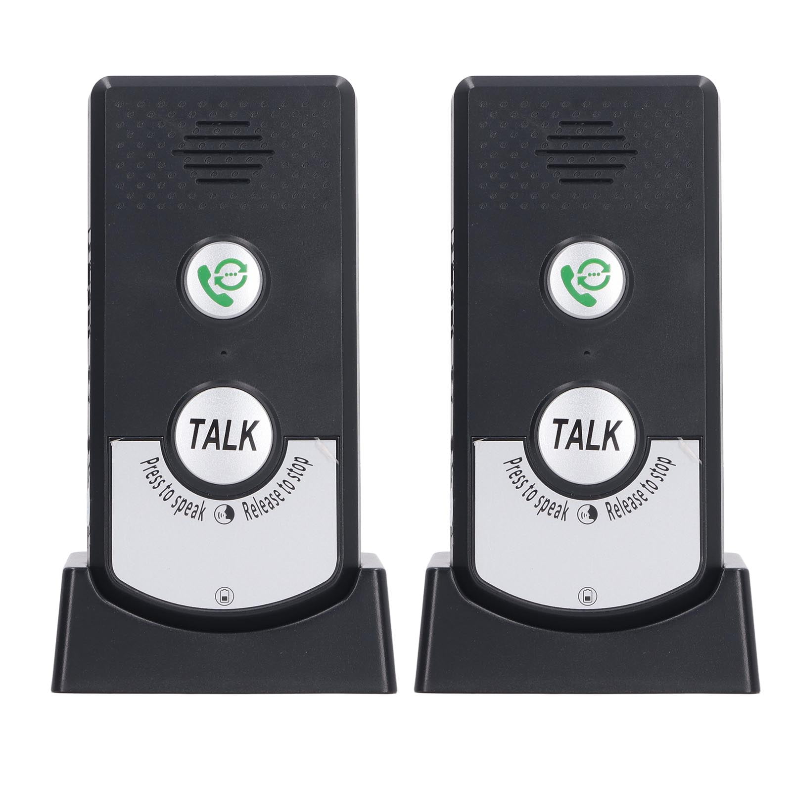 Vrupiney H8 Wireless 2 Way Voice Intercom System with Rechargeable ...