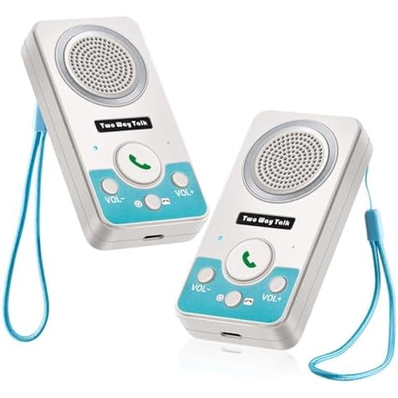 Intercoms Wireless for Home, 2 Way Audio Hands-Free Long Range Wireless Intercom System, 4 Ringtones 8 Volume Levels, Up to 10 Days Standby Intercom Syetem for House, Office, Classroom, White