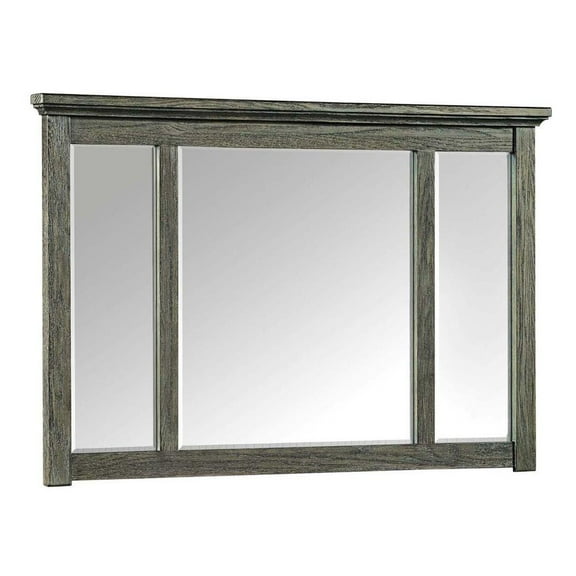 Intercon-Dresser Mirror in Brushed Pewter