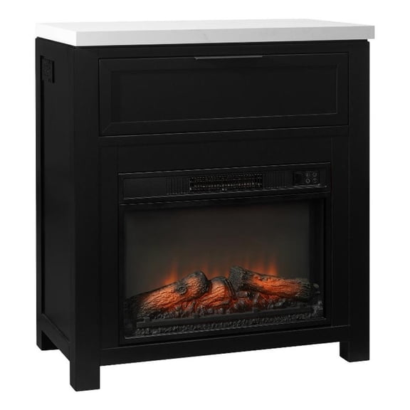 Intercon Fireside Console in Black