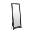 thumbnail image 1 of Intercon Laguna 30" Wide Bedroom Floor Mirror, Weathered Steel, 1 of 3