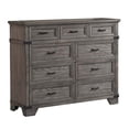 thumbnail image 1 of Intercon Furniture Forge 9-Drawer Dresser Brushed Steel, 1 of 4