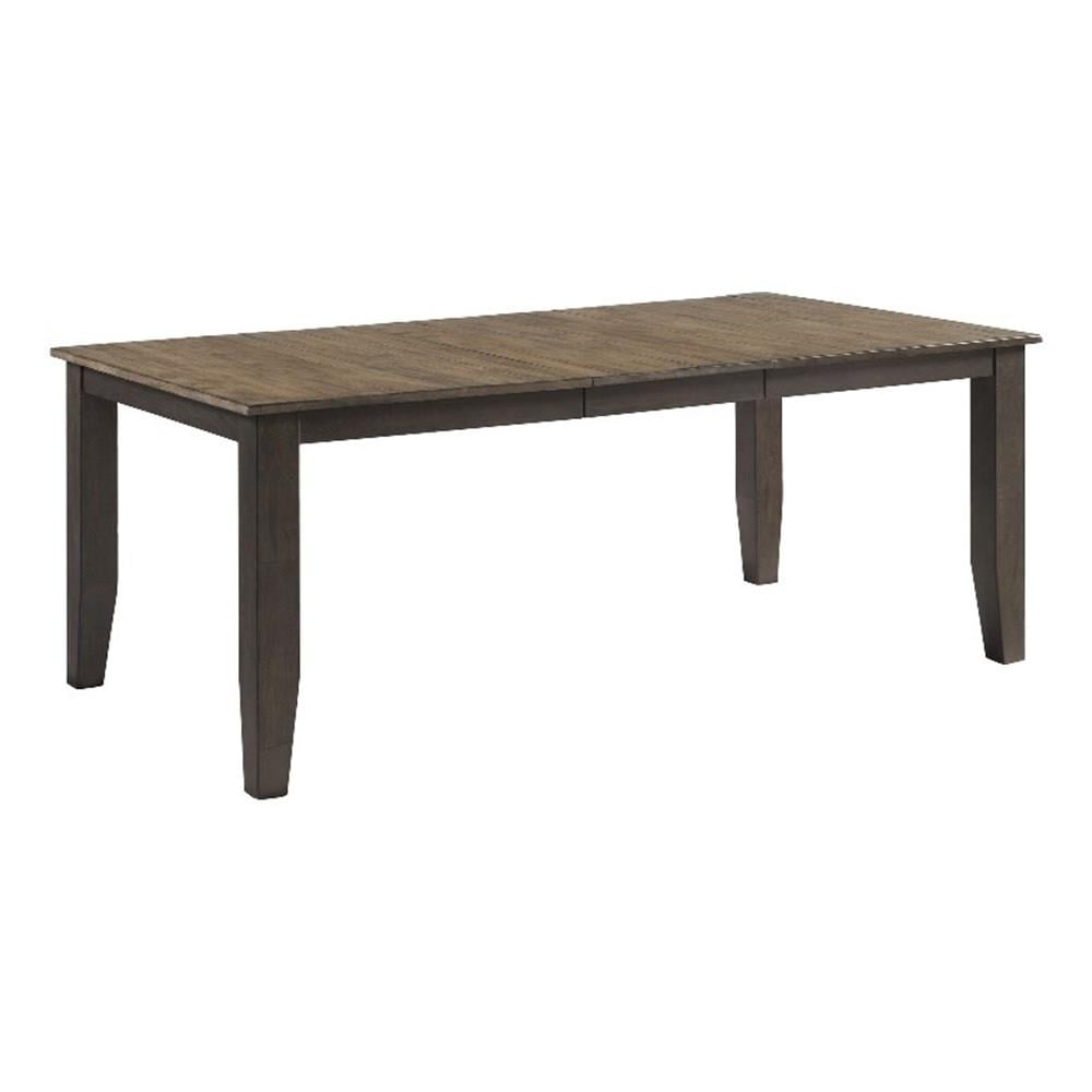 Beacon Black & Walnut Extendable Transitional Dining Table