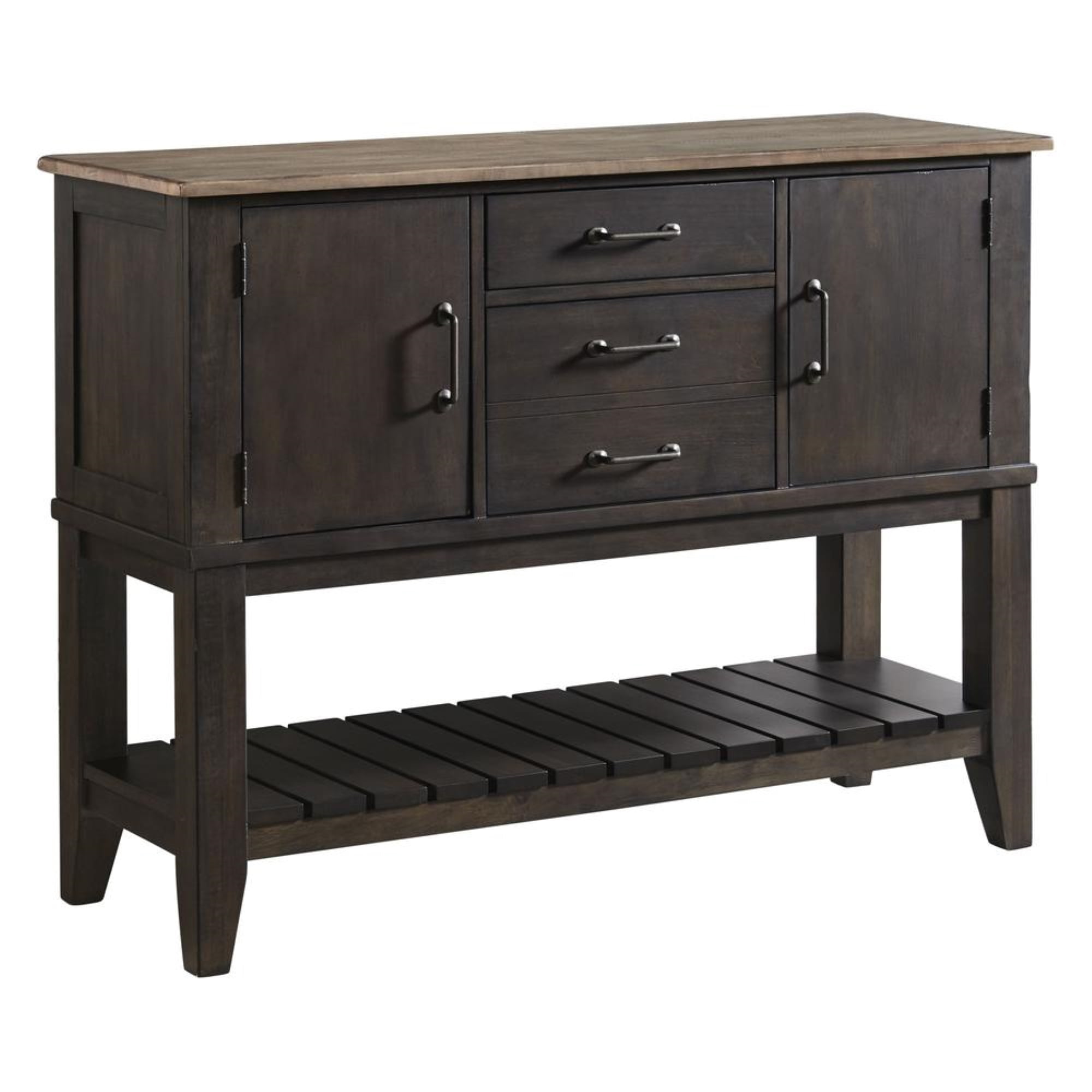 Beacon Transitional 53'' Brown and Black Walnut Server