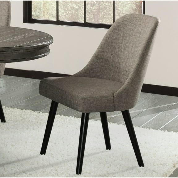 Intercon Furniture Foundry Transitional Upholstered Chair in Pewter (Set of 2)