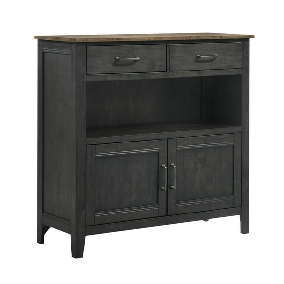 Intercon Furniture Harper Transitional Wood Sideboard in Brown/Pecan