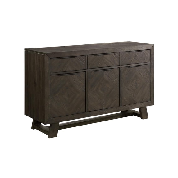 Intercon Furniture Hearst 56" Transitional Wood Server in Brown