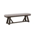 thumbnail image 1 of Intercon Furniture Hearst 59" Transitional Wood Backless Bench in Brown, 1 of 4